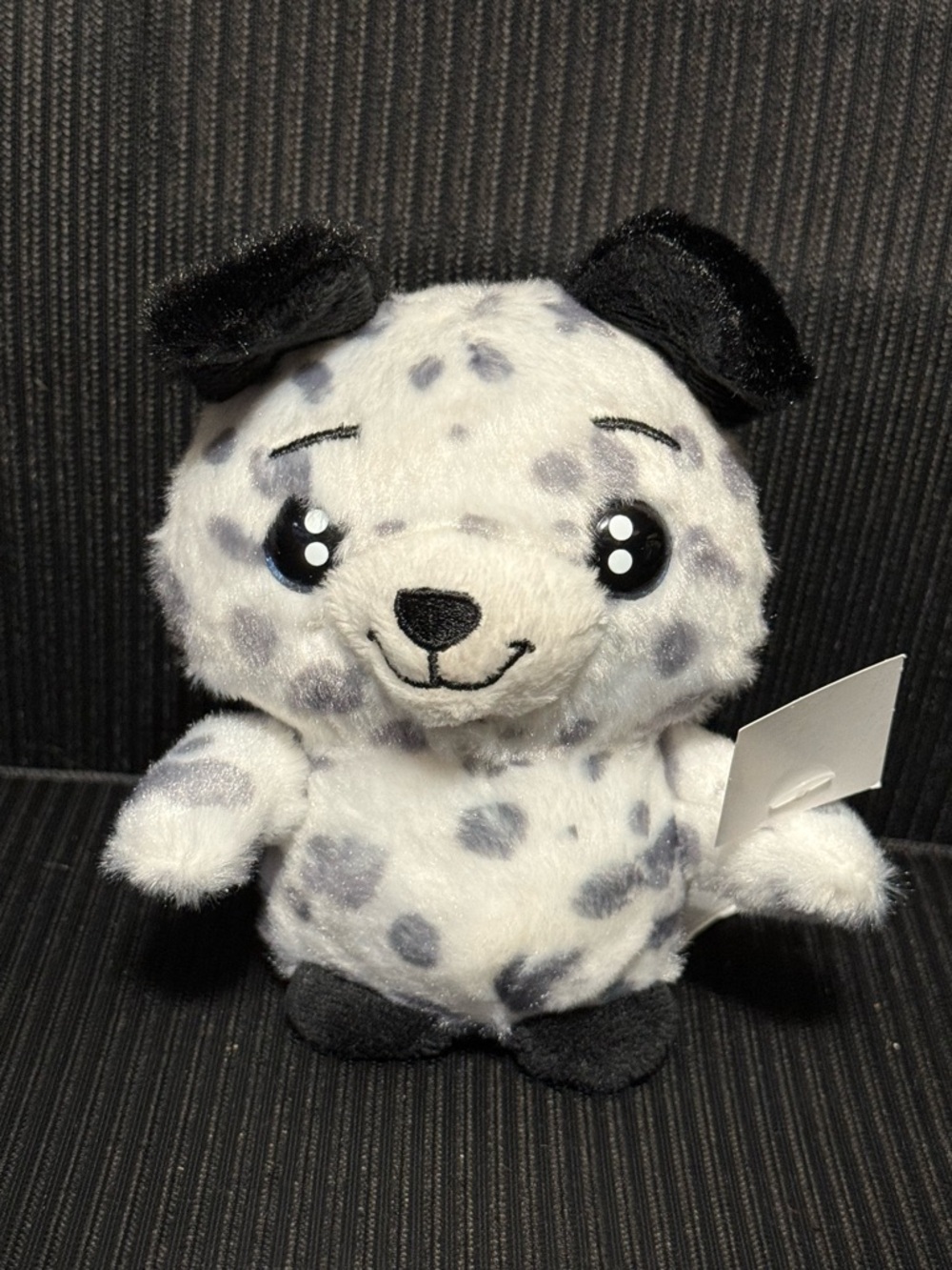 💞4/$35-Russ Lil Peepers Dalmatian Dog Beanbag Plush White Black Spots 2023 4.5"